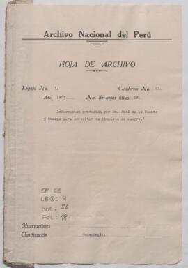 Filiación y limpieza de sangre