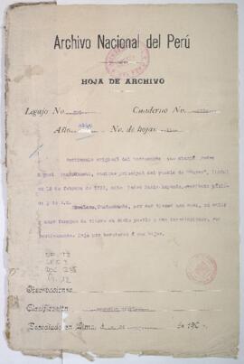 Testimonio de testamento