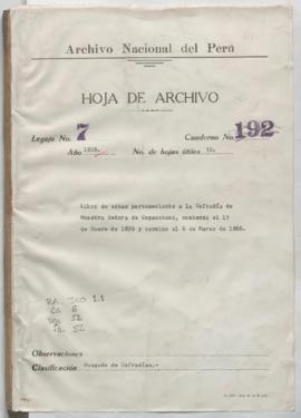 Libro de Actas