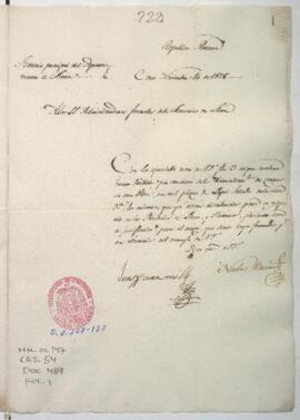 Recepción de papel sellado