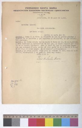 Letras giradas y recepción de un carnerito, mantequilla y queso