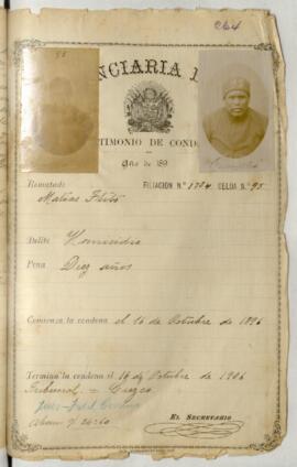 Testimonio de condena