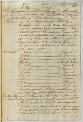 Testimonio de condena