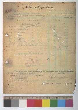 Contrato por reparaciones.