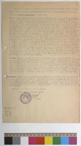 Certificado de indemnización