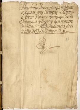 Protocolo notarial de Marcelo Alvares de Ron