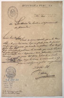 Disposición de dinero para gastos de policía