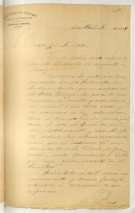 Testimonio de condena