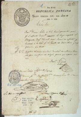 Solicitud de licencia de salida para bergatín