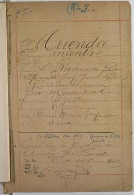 Arrendamiento de casa