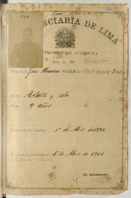 Testimonio de condena