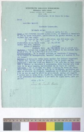 Envío de copias de facturas, remisión de desinfectantes y deuda pendiente