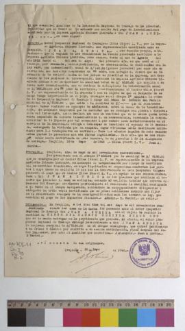 Certificado de indemnización