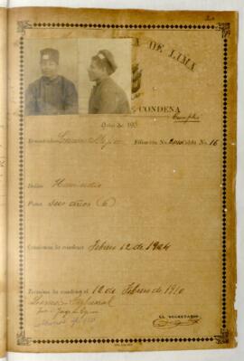 Testimonio de condena