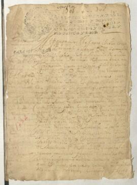 Protocolo notarial de José de Arenas y Medina