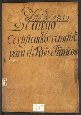 Libro de cargos de certificados