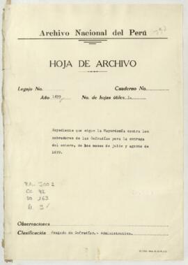 Entrega de lo recaudado