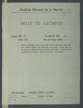 Reconocimento de deuda