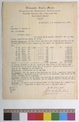 Remesas de mantequilla, tasación de sucesión, relación de personal y envío de duplicados de facturas