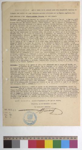 Certificado de indemnización