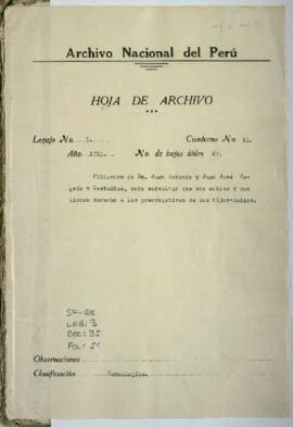 Entrega de títulos de nobleza