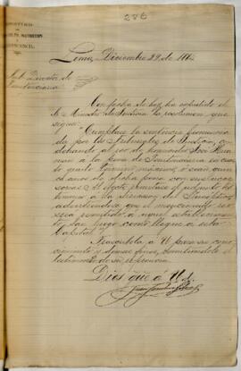 Testimonio de condena