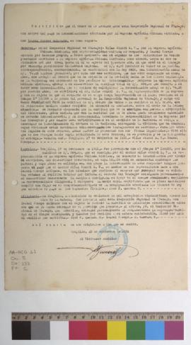 Certificado de indemnización