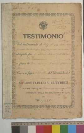 Adjudicación del fundo