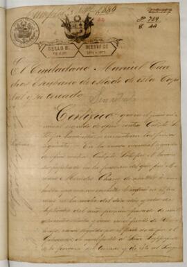 Testimonio de condena