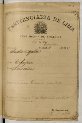 Testimonio de condena