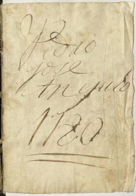 Protocolo notarial de Pedro Josep de Angulo