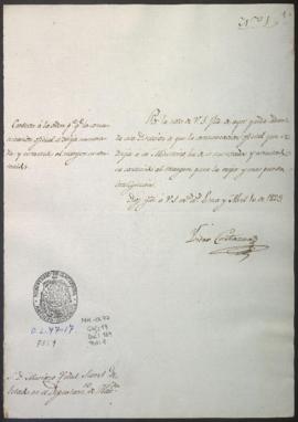 Modelo formal  de envío de documentación oficial