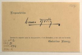 Esquela de invitación