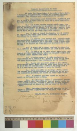 Contrato de provisión de carne