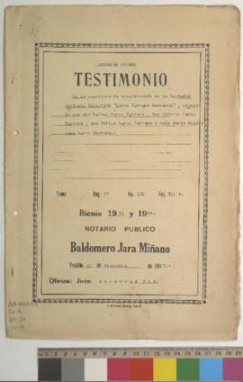 Escritura de constitución