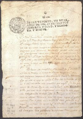 Entrega de testimonio