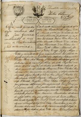 Testimonios de condena