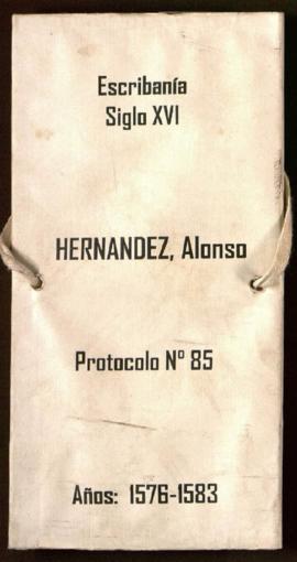 Protocolo notarial de Alonso Hernández