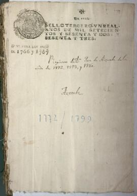 Protocolo notarial de Joseph de Aizcorbe