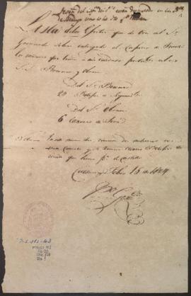 Entrega de efectos