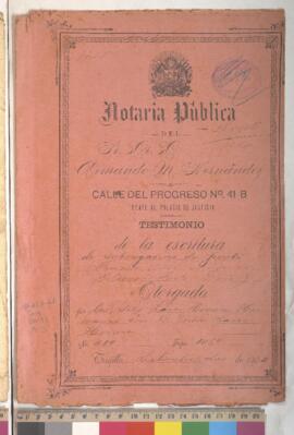 Testimonio de escritura