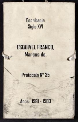 Protocolo notarial de Marcos Franco Esquivel