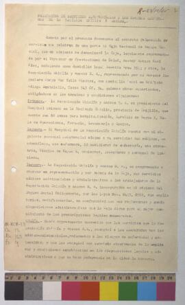 Contrato por prestación de servicio médicos.