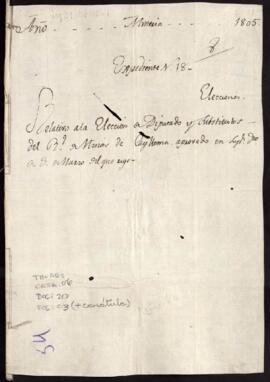 Elección de diputado y substitutos