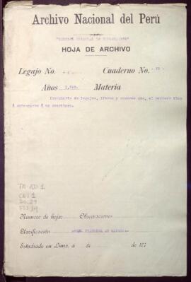 Inventario de expedientes y autos