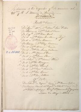 Relación de nombramientos