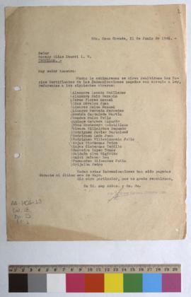 Correspondencia.