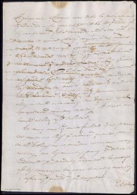 Fragmento de borrador de carta