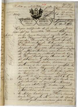 Testimonios de condena