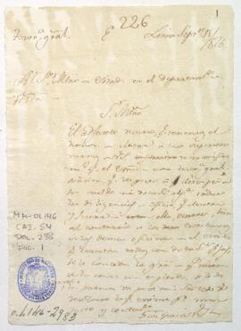 Remisión de solicitud